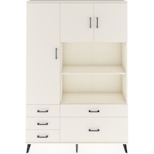 Arges Dolap 7 Raflı 5 Çekmeceli 3 Kapaklı 132x30x195 Aytaşı-a... Aytaşı