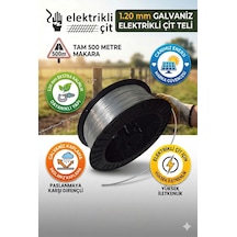 500 Mt Galvaniz Elektrikli Çit Teli 1.20 Mm Tek Makara Domuz Ve Ayı Teli