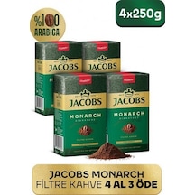 Jacobs Monarch Kavrulmuş Ve Öğütülmüş Filtre Kahve 250 Gr X 4 Ad PKT.JACOBS.009 Filtre