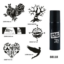 Kamp Ve Doğa Spray Tattoo Geçici Dövme Yapma Seti Sprey Dövme Kiti