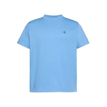 Calvin Klein Ss Easy Monogram Tee, C32, S Mavi Erkek T-shirt