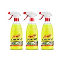 Asperox Ultra Sarı Güç Yağ Sökücü 1 Lt X3 Adet 3'lü Set