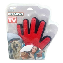 Pet Glove Touch Tüy Toplayıcı Eldiven Kırmızı