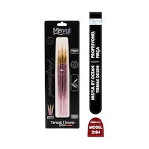 Misyul Tırnak Desen Fırçası 3'lü Pembe Mıs-2184