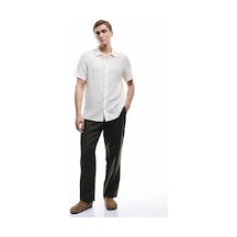 Koton Beli Lastikli Cep Detaylı Regular Fit Keten Yazlık Pantolon Antrasit 5sam40161hw Antrasit