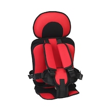 Geeksen Bebek Arabası Sabitleyici Koltuk Pedi, Siyah Kırmızı, Büyük Boy