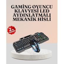 Rgb Aydınlatmalı Oyuncu Klavye Mouse Mekanik Hissiyat Maksimum Kontrol Mh-hs7566-3169