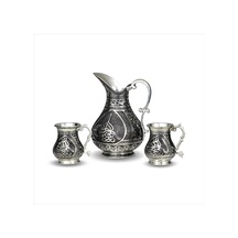 Tuğralı 1 Mm Kalın Kalaylı Bakır Sürahi ve Maşraba Takımı
