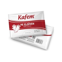 Kafem Şeffaf Tek Kullanımlık Şeffaf Eldiven 100 Lü