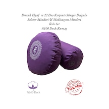 Mandala Meditasyon Minderi & Bolster Minderi Mor 2024