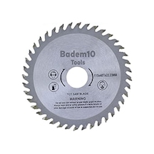 Badem10 Daire Testere Bıçağı Ahşap Kesme Testeresi 115mm 40 Diş + Matkap Aparatı
