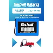 Arora Ar 31000 Uyumlu Batarya Standart Kapasite Lifepo4 72v 45ah Elektrikli Moped Bataryası