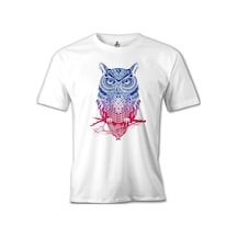 Baykuş Beyaz Erkek Tshirt