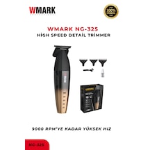 Wmark Ng-325 Gold Profesyonel Detay Düzeltme Tıraş Makinesi Yüksek Hızlı Hassas Kesim 3 saat