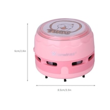 Besthome1 Pembe Mini Kablosuz Süpürge - Kırıntı Ve Toz Temizleyici, Pil İle Çalışır, Taşınabilir