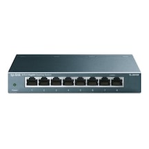 8 Port 10-100-1000 Mbps Switch, Çelik Gövde İle Dayanıklı Tasarım