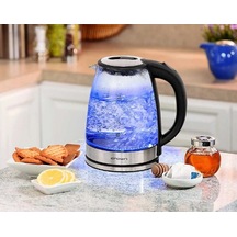 Crown Crw-7204 Cam Kettle Elektrikli Isıtıcı Renkli