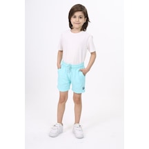 Toontoy Kids Toontoy Erkek Çocuk Baskılı Şort Su Yeşili