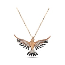 Brezza Lusso Jewelry Anka Kuşu Büyük Boy Kadın Gümüş Kolye 7 Gr 45 CM