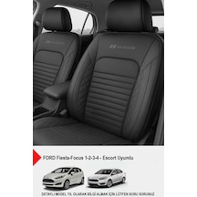 İstanbul Serisi Deri Oto Koltuk Kılıfı Ford Focus-fiesta-fordscorta Uyumlu