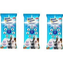 Bio Pet Active Wash Gloves Kuru Yıkama Ve Bakım Kesesi 3 x 8'li