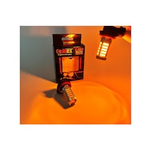 Femex H8/11 2835 Chip 9w Sis Led Ampul Turuncu 66smd Ultra Parlak Mercekli