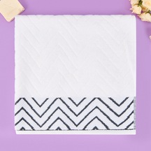 Soft Wave Banyo Havlusu - Beyaz - 70x140 Cm Renkli