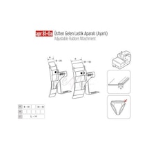 Üstten Gelen Ayarlı Lastik Apara 50mm/apr81-0 A