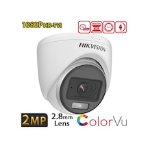 Hikvision Ds-2ce70df0t-pf 2mp 2.8mm Gece Gör.1080p Hd-tvı Colorvu Plastik Dome-20mt.kamera Kopya 93968539