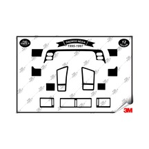 Daewoo Nexia 1995-1997 Torpido Konsol Trim Göğüs Maun Kaplama Set 12 Parça Siyah