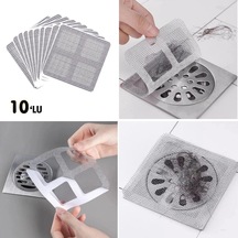 Biishe 10'lu Banyo Ve Mutfak Lavabo Koku Önleyici Ve Haşere Böcek Önleyici Gider Filtresi Çok Renkli
