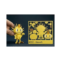 3d Sarı Kedi Anime Figür Yapboz Kiti - Kendin Yap Dıy Eğlenceli Masaüstü Dekorasyon Süsü, Birleştirilebilir Maket Oyuncak, Gençler Ve Koleksiyonerler İçin Yaratıcı Hediye 11x10 Cm