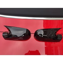 Renault Megane 2 Batman Yarasa Ayna Kapağı Piano Black