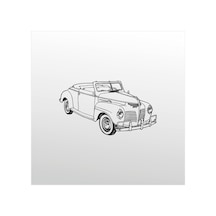 Folyo Sticker Klasik Araba Adkpquy693 130cm Uzunluk Siyah