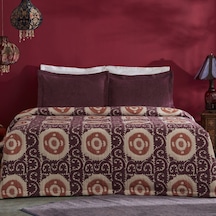 Karaca Home Ruan Çift Kişilik Yatak Örtüsü Seti Mürdüm Mürdüm