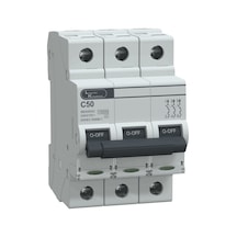 Lauritz Knudsen, BB30500C-50A,10kA,C, 3P MCB, Otomatik sigorta