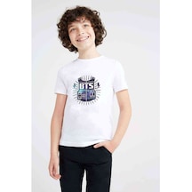 K Pop Bts Logo Koreli Grup Baskılı Unisex Çocuk Beyaz T-Shirt
