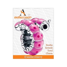 Pembe Sevimli Tırtıl Charm Asafaccessory