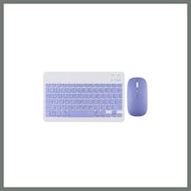 Bezos Kyb71 Kablosuz Türkçe Q Klavye Mouse Set - Lila Mmbz Diğer
