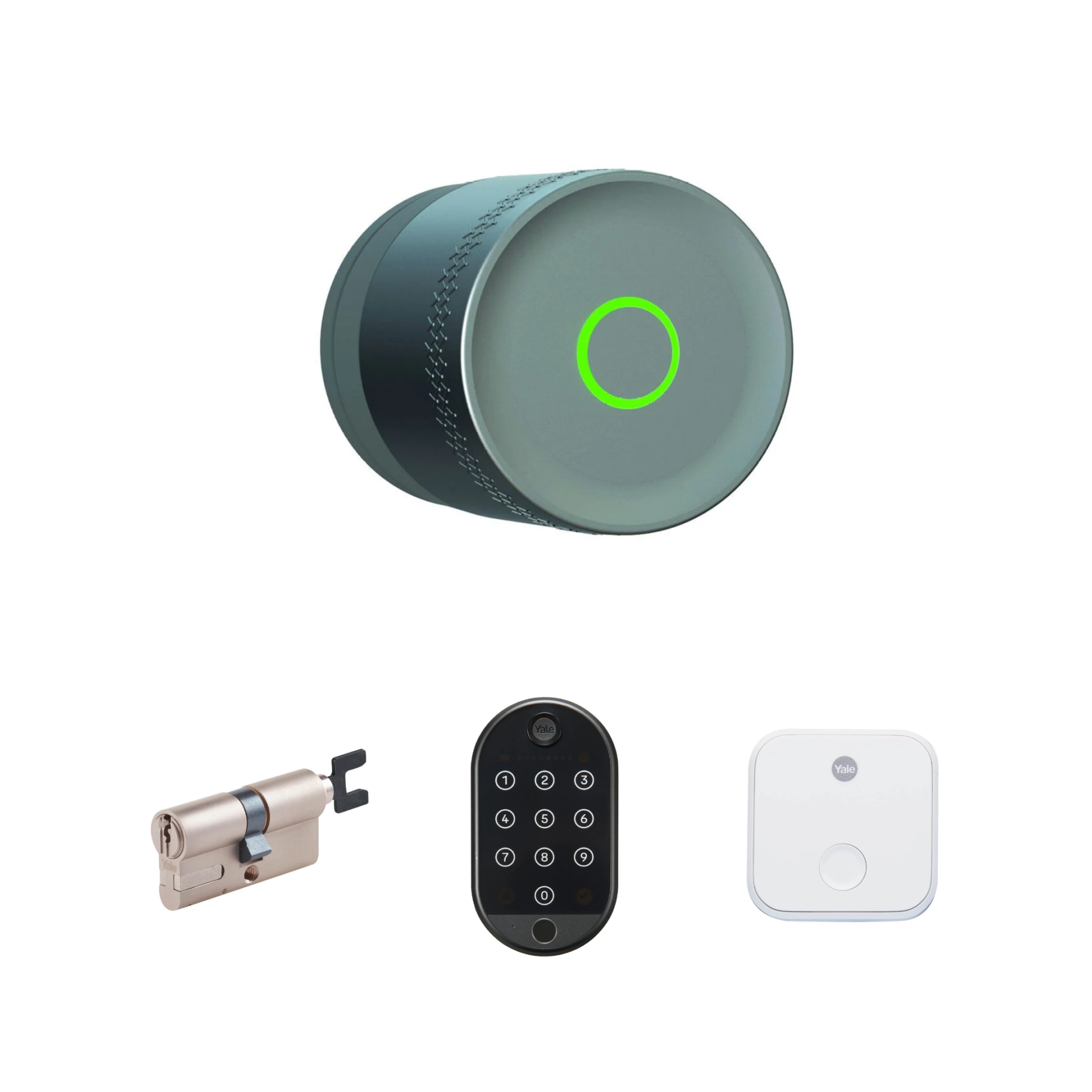 Yale Linus L2 Lite Akıllı Kilit Seti Gümüş Linus, Barel, Parmak Izli Tuş Takımı Ve Wi-fi Köprüsü Gümüş