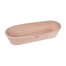 Puder Oval Ekmek Mayalama Sepeti, 35 Cm, Doğal Rattan Diğer