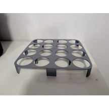3d Baskı 16'lı Yumurtalık Buzdolabı İçi Yumurta Rafı Düzenleyici Yumurta Tutucu Gri Diğer