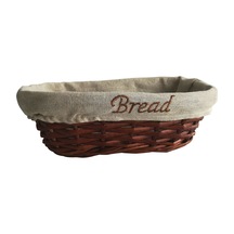 Hasır Bezli Oval Ekmek Sepeti 25 12 Cm Diğer