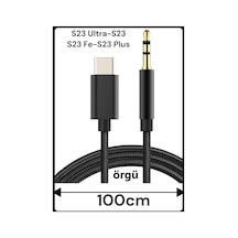Samsung Galaxy Uyumlu  S23 Ultra S23 S23 Plus S23 Fe Aux Kablo Type C Aux Kablo Tak Çalıştır Dac Çipli