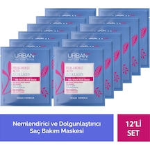 Hyaluronik Asit&kolajen Kuru Ve Cansız Saçlara Duş Öncesi Saç Bakım Maskesi 12'li Set