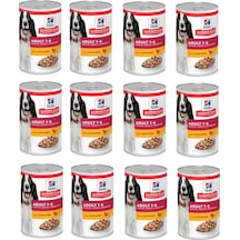 Hill's Adult Tavuklu Konserve Yetişkin Köpek Maması 12 x 370 G