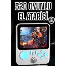 Buğz Mini Atari El Atarisi 3.5 İnç Ekran Çift Konsol 666 Adet Retro Oyun Gameboy El Atarisi