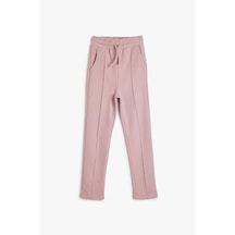 Koton Kız Çocuk Basic Eşofman Altı Nervürlü Beli Lastikli Cepli Pembe Koton Kız Çocuk Basic Eşofman Altı Nervürlü Beli Lastikli Cepli Pembe