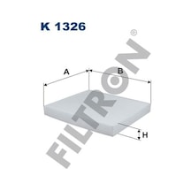 FILTRON K1326 POLEN FİLTRESİ FORD RANGER12- 2.2 TDCİ 125HP 11-