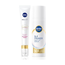 Sun Spf50 Güneş Koruyucu Nemlendirici Makyaj Bazı 30ml Ve Luminous630 Koyu Halka Karşıtı Göz Kremi 0